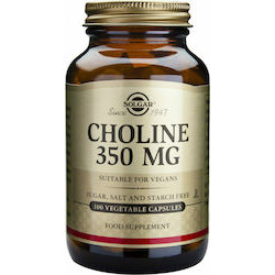 Solgar - Choline Χολίνη 350mg - 100 φυτικές κάψουλες
