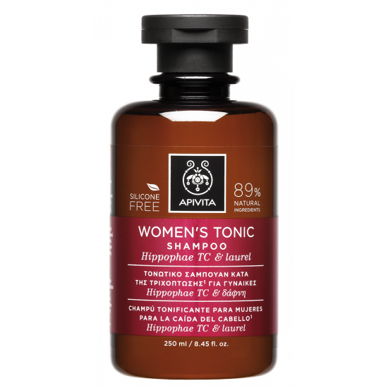 Apivita - Women's Tonic Shampoo Τονωτικό Σαμπουάν κατά της τριχόπτωσης για γυναίκες με Hippophae TC & Δάφνη - 250ml