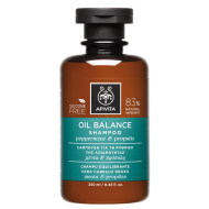 Apivita - Oily Hair Balance Shampoo Σαμπουάν για την Ρύθμιση της Λιπαρότητας με Μέντα και πρόπολη - 250ml