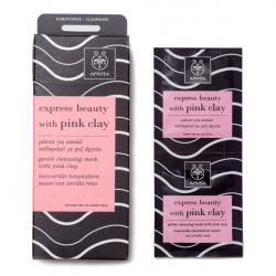 Apivita - Express Beauty Μάσκα για Απαλό Καθαρισμό με ροζ άργιλο - 2x8ml