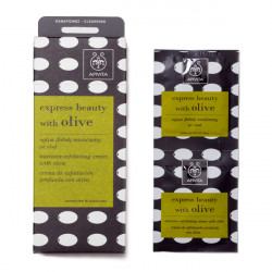 Apivita - Express Beauty Face Scrub Κρέμα Βαθιάς Απολέπισης με ελιά - 2x8ml