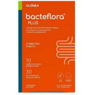 Olonea - BacteFlora Plus Συνδυασμός υψηλής συγκέντρωσης προβιοτικών ευρέως φάσματος και πρεβιοτικού - 10 Φυτικές Κάψουλες