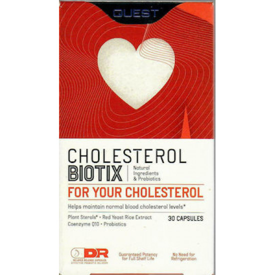 Quest - Nutrition cholesterol biotix  Συμπλήρωμα διατροφής για τον έλεγχο της χοληστερόλης στο αίμα - 30caps