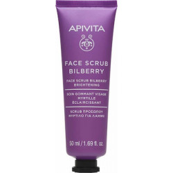 Apivita - Face Scrub  Κρέμα Απολέπισης για Λάμψη με μύρτιλλο - 50ml