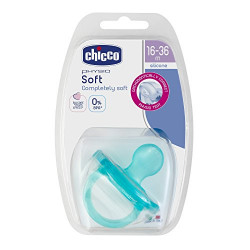Chicco - Πιπίλα Physio Soft Σιλικόνης Πράσινο (16-36m) - 1τεμ.