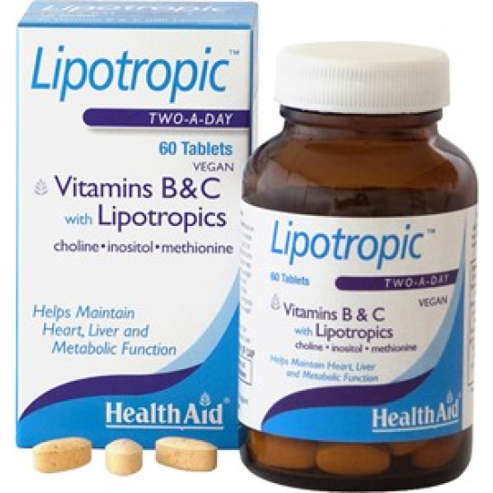 Health Aid - Lipotropic Για την καλή λειτουργία του συκωτιού - 60tabs