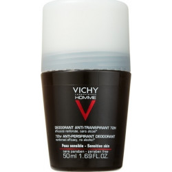 Vichy - Homme Deodorant Anti-Transpirant Roll-On 72h Ανδρικό Αποσμητικό κατά της Έντονης Εφίδρωσης - 50ml