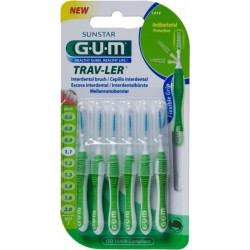Sunstar - Gum trav-ler tapered interdental brush (1414) Μεσοδόντια βουρτσάκια 1,1mm - 6τμχ