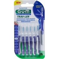 Sunstar - Gum trav-ler cylindrical interdental brush (1512) Μεσοδόντια βουρτσάκια 1,2mm - 6τμχ