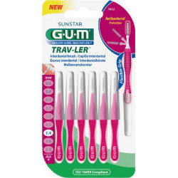 Sunstar - Gum trav-ler cylindrical interdental brush (1612) Μεσοδόντια βουρτσάκια 1,4mm - 6τμχ