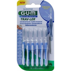 Sunstar - Gum trav-ler cylindrical interdental brush (1312) Μεσοδόντια βουρτσάκια 0,6mm - 6τμχ
