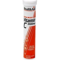 Health Aid - Vitamin C 1000mg orange Συμπλήρωμα διατροφής Βιταμίνης C με γεύση πορτοκάλι - 20tabs