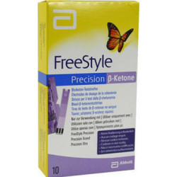 Abbott - FreeStyle precision β-ketone Ταινίες μέτρησης γλυκόζης & κετόνης - 10τμχ