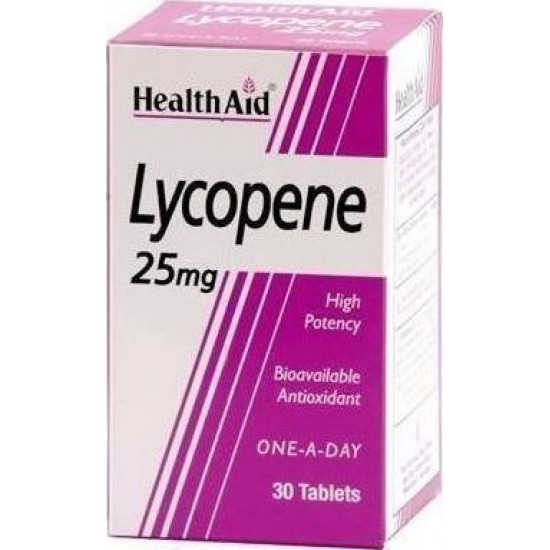 Health Aid - Lycopene 25mg Συμπλήρωμα Διατροφής  - 30caps