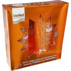 Intermed - Luxurious sun care medium protection face cream with hyaluronic acid SPF50 Αντηλιακό προσώπου - 75ml & Sunscreen cream SPF30 Αντηλιακό σώματος - 200ml