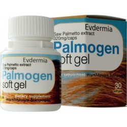 Evdermia - Palmogen soft gel 320mg Συμπλήρωμα διατροφής κατά της τριχόπτωσης - 30 μαλακές κάψουλες