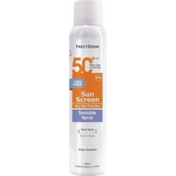 Frezyderm - Sun Screen Invisible Spray  Clear Spray Face And Body Water Resistant SPF50+ - 200ml