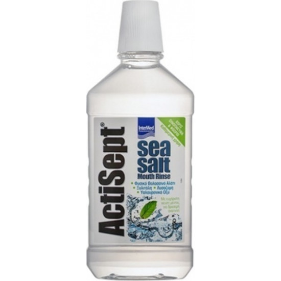Intermed - Actisept sea salt mouth rinse Στοματικό διάλυμα με φυσικό θαλασσινό αλάτι - 500ml