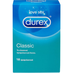 Durex - Classic Προφυλακτικά με ήπια λίπανση - 18τμχ