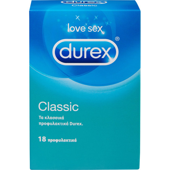 Durex - Classic Προφυλακτικά με ήπια λίπανση - 18τμχ
