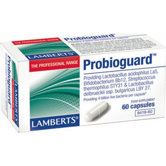 Lamberts - Probioguard Συμπλήρωμα διατροφής με προβιοτικά για την εξισορρόπηση της εντερικής χλωρίδας - 60caps