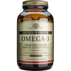 Solgar - Omega 3 double strength 700mg Συμπλήρωμα διατροφής για το καρδιαγγειακό σύστημα - 120 μαλακές κάψουλες