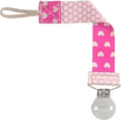 Chicco - Fashion clip pink  Κλιπ πιπίλας σε ροζ χρώμα - 1τμχ