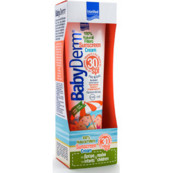 Intermed - Babyderm sunscreen cream face & body SPF30 Παιδικό αντηλιακό γαλάκτωμα με 100% φυσικά φίλτρα για πρόσωπο & σώμα - 300ml