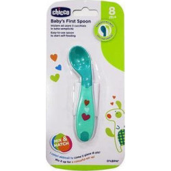 Chicco - Baby's first spoon 8m+ Κουτάλι σιλικόνης για βρέφη από 8 μηνών - 1τμχ