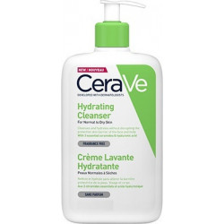 CeraVe - Hydrating Cleanser Normal to Dry Skin Κρέμα καθαρισμού για Κανονικές/Ξηρές επιδερμίδες Χωρίς Άρωμα - 1000ml
