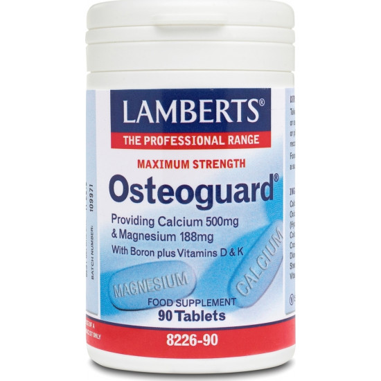 Lamberts - Osteoguard Συμπλήρωμα διατροφής ασβεστίου & μαγνησίου για την υγεία των οστών - 90tabs