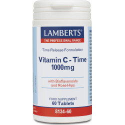 Lamberts - Vitamin C time release 1000mg Συμπλήρωμα διατροφής βιταμίνης C ελεγχόμενης αποδέσμευσης - 60tabs