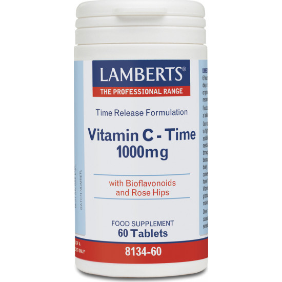 Lamberts - Vitamin C time release 1000mg Συμπλήρωμα διατροφής βιταμίνης C ελεγχόμενης αποδέσμευσης - 60tabs