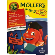 Moller's - Omega 3 για Παιδιά - 36 ζελεδάκια ψαράκια φράουλα