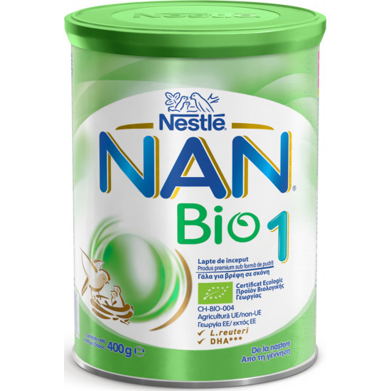 Nestle - Nan bio 1 Γάλα πρώτης βρεφικής ηλικίας σε σκόνη - 400gr