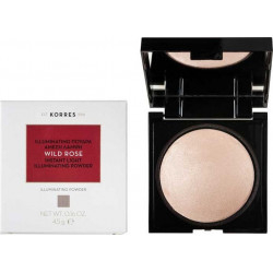 Korres - Wild Rose instant light illuminating powder Πούδρα λάμψης λεπτής υφής με έλαιο άγριου τριαντάφυλλου - 4.5gr