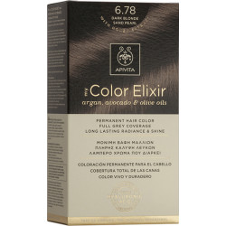 Apivita - My color elixir No 6.78 dark blonde sand pearl Μόνιμη βαφή μαλλιών (Ξανθό σκούρο μπεζ περλέ) - 1τμχ
