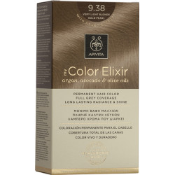 Apivita - My color elixir No 9.38 very light blonde gold pearl Μόνιμη βαφή μαλλιών (Ξανθό πολύ ανοιχτό μελί περλέ) - 1τμχ