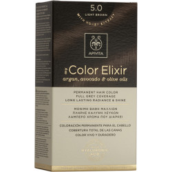 Apivita - My color elixir No 5.0 light brown Μόνιμη βαφή μαλλιών (Καστανό ανοιχτό) - 1τμχ