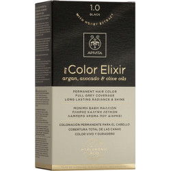 Apivita - My color elixir No 1.0 black Μόνιμη βαφή μαλλιών (Μαύρο) - 1τμχ