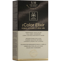 Apivita - My color elixir No 5.18 light brown ash pearl Μόνιμη βαφή μαλλιών (Καστανό ανοιχτό σαντρέ περλέ) - 1τμχ