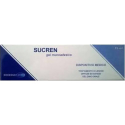 Sucren - Gel mucoadesivo Τζελ Σουκραλφάτης 5% μαζί με γλυκίνη για τη θεραπεία των βλαβών του στόματος - 15ml