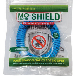 Menarini - Mo-Shield insect repellent band Αντικουνουπικό βραχιόλι σιλικόνης (Χρώμα μπλε) - 1τμχ