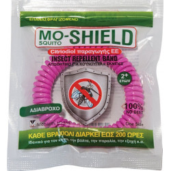 Menarini - Mo-Shield insect repellent band Αντικουνουπικό βραχιόλι σιλικόνης (Χρώμα φούξια) - 1τμχ