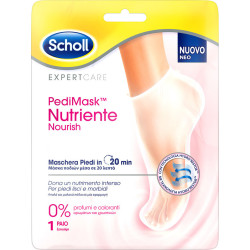 Scholl - PediMask nutriente nourish 0% Ενυδατική μάσκα ποδιού χωρίς άρωμα - 1 ζευγάρι