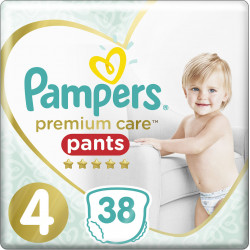 Pampers - Premium care pants No 4 (9-15Kg) Πάνες-βρακάκι - 38τμχ