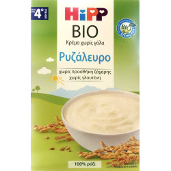 Hipp - Bio Κρέμα ρυζάλευρο χωρίς γάλα (Μετά τον 4ο μήνα) - 200gr