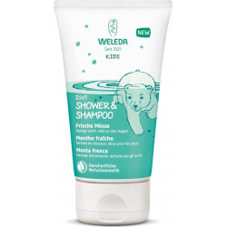 Weleda - Kids 2in1 shower & shampoo Παιδικό σαμπουάν & αφρόλουτρο με άρωμα μέντα - 150ml