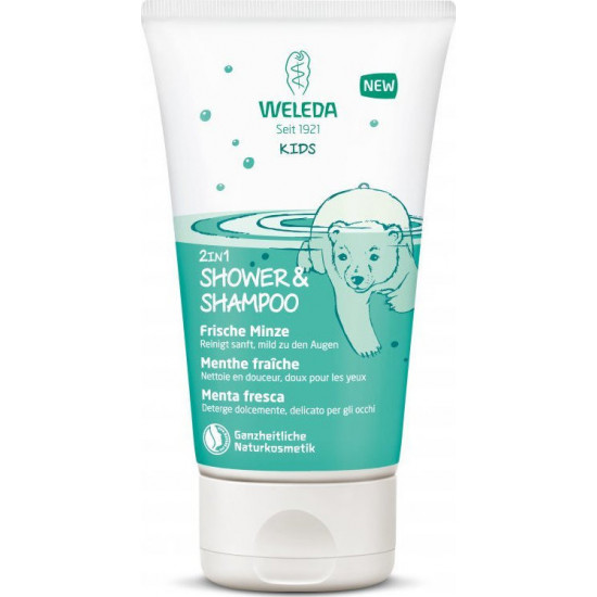Weleda - Kids 2in1 shower & shampoo Παιδικό σαμπουάν & αφρόλουτρο με άρωμα μέντα - 150ml Weleda - Kids 2in1 shower & shampoo Παιδικό σαμπουάν & αφρόλουτρο με άρωμα μέντα - 150ml