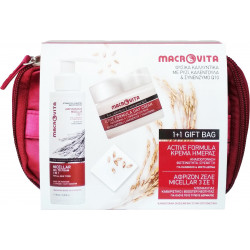 Macrovita - Active formula day cream normal/combination skin Συσφιγκτική κρέμα ημέρας για κανονική/μεικτή επιδερμίδα - 40ml & Micellar gel to foam 3 in 1 Αφρίζον ζελέ - 100ml & Νεσεσέρ